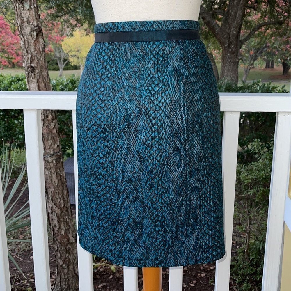 W by Worth Snakeskin Print Skirt